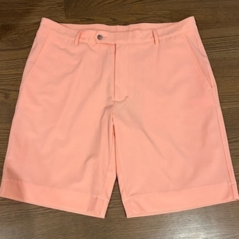 Fairway & Greene F&G Tech Men's Golf Shorts Flat W 36 salmon performance pink E